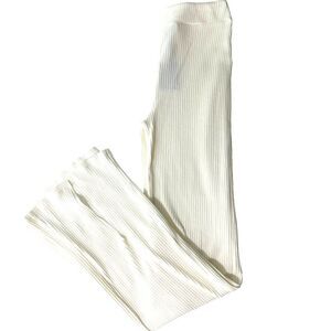 n:Philanthropy NEW Womens SZ S Surry Pant Vanilla Slit Flare Pants Elastic Waist
